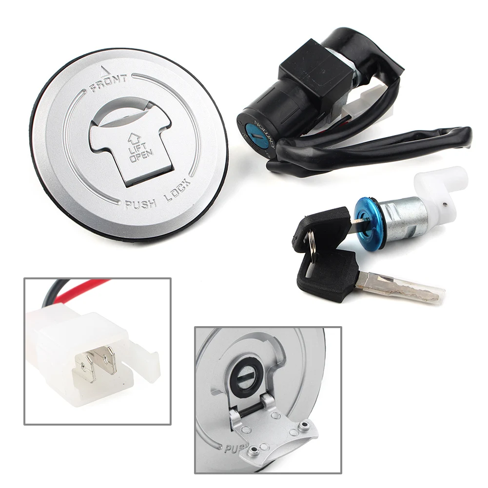 Motorcycle Ignition Switch Fuel Gas Cap Cover Lock & Keys For Honda CBR125 CBR125R R CBR 125 125cc 2003 2004 2005 2006 2007 1set 