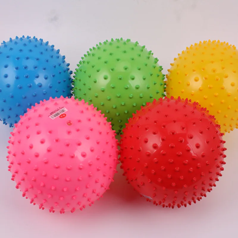 10CM Baby PVC Stress Massage Balls Inflatable Bouncing Jumping Outdoor Sports Toy Balls for Kids Children Girls Boys