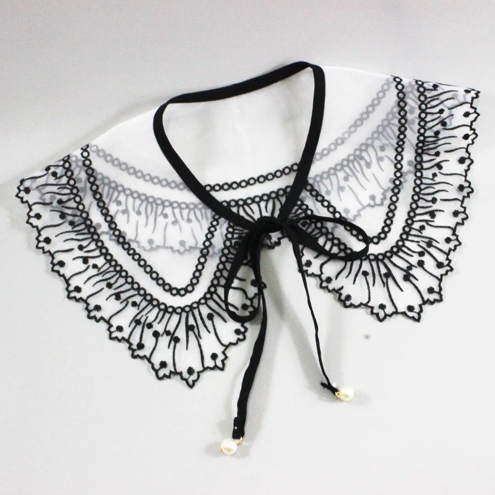 Fake Collar For Shirt Detachable Collars Shirt Blouse Top Women Lace Fake Collar Doll Collar Women Clothes Shirt Accessories