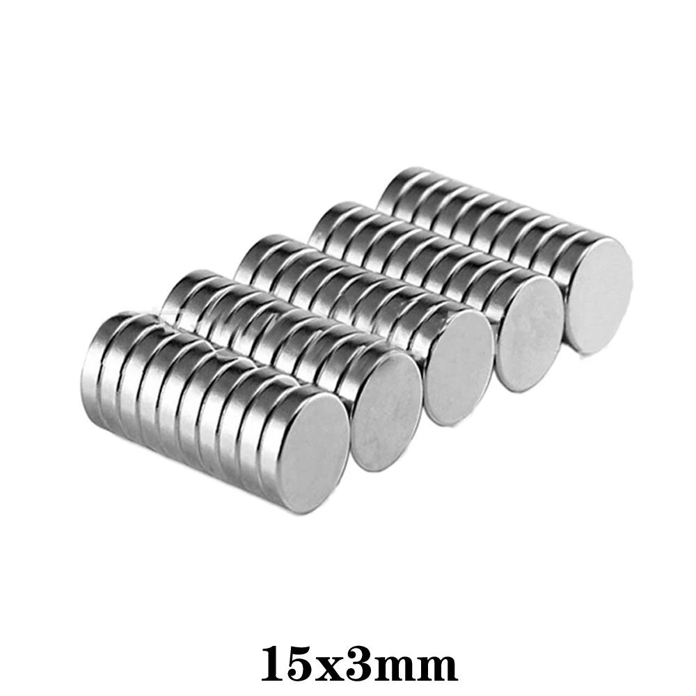 15x3 arama küçük mıknatıs Dia 15x3mm toplu küçük yuvarlak manyetik 15x 3mm neodimiyum disk mıknatıslar 12*3 15*3 16*3 18*3