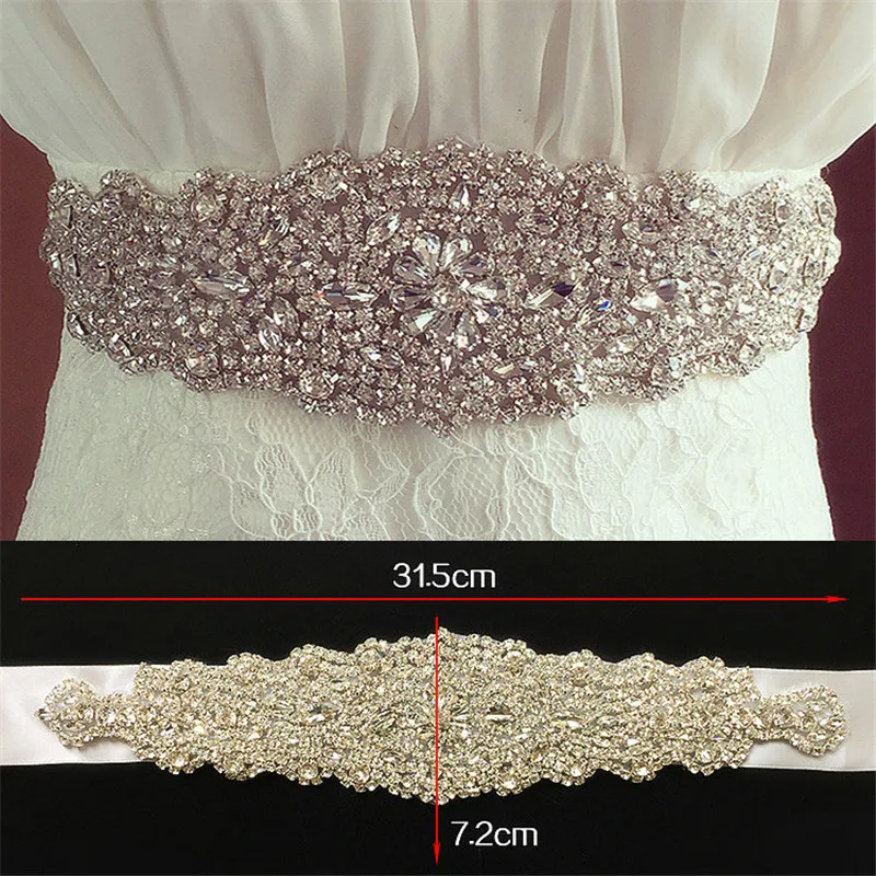 Cinturones de boda verdes para novia, cinturilla con cristales y diamantes de imitación, accesorio de cinturón, nuevo diseño