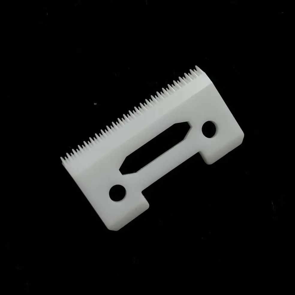 100pcs/lot 2 hole stagger tooth ceramic cutter blade barber blade