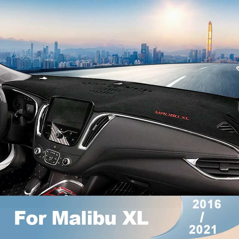 For Chevrolet Malibu XL 2016-2019 2020 2021 Car Dashboard Covers Mat Sun Shade Pad Instrument Panel Carpets Anti-UV Accessories