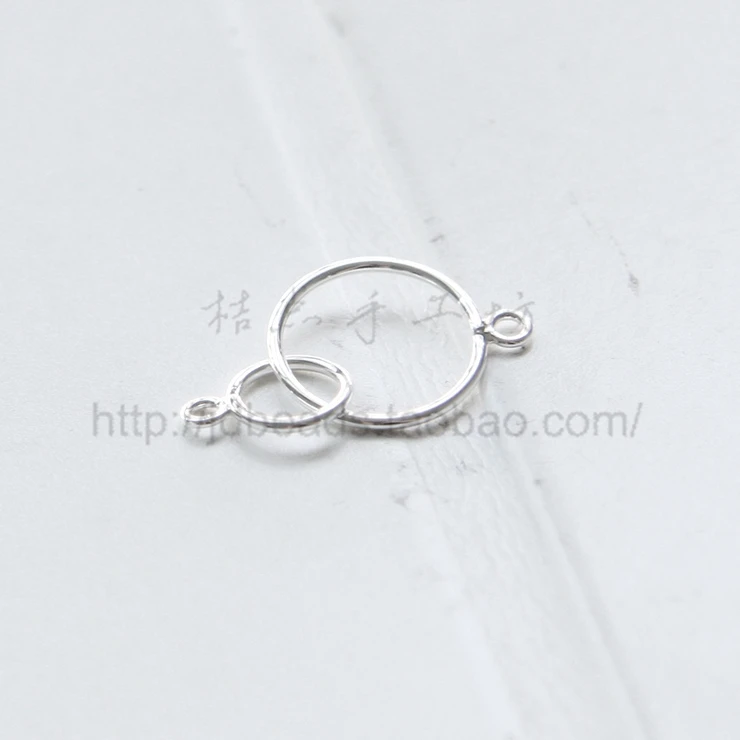 2 Pieces Premium Plated Brass Hand Soldered Ring with Ring - Link - Loop 26x15mm (3211C)