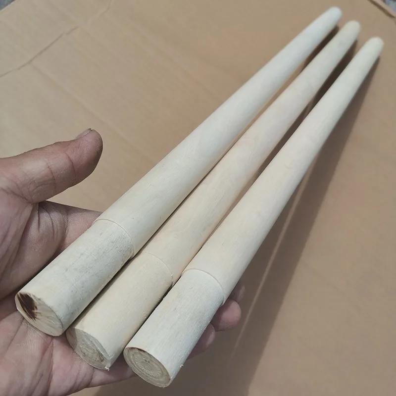 25mm Diameter Three Section Cudgel Staff Stick Length 60cm White Wax Plant Partially Prepared Products