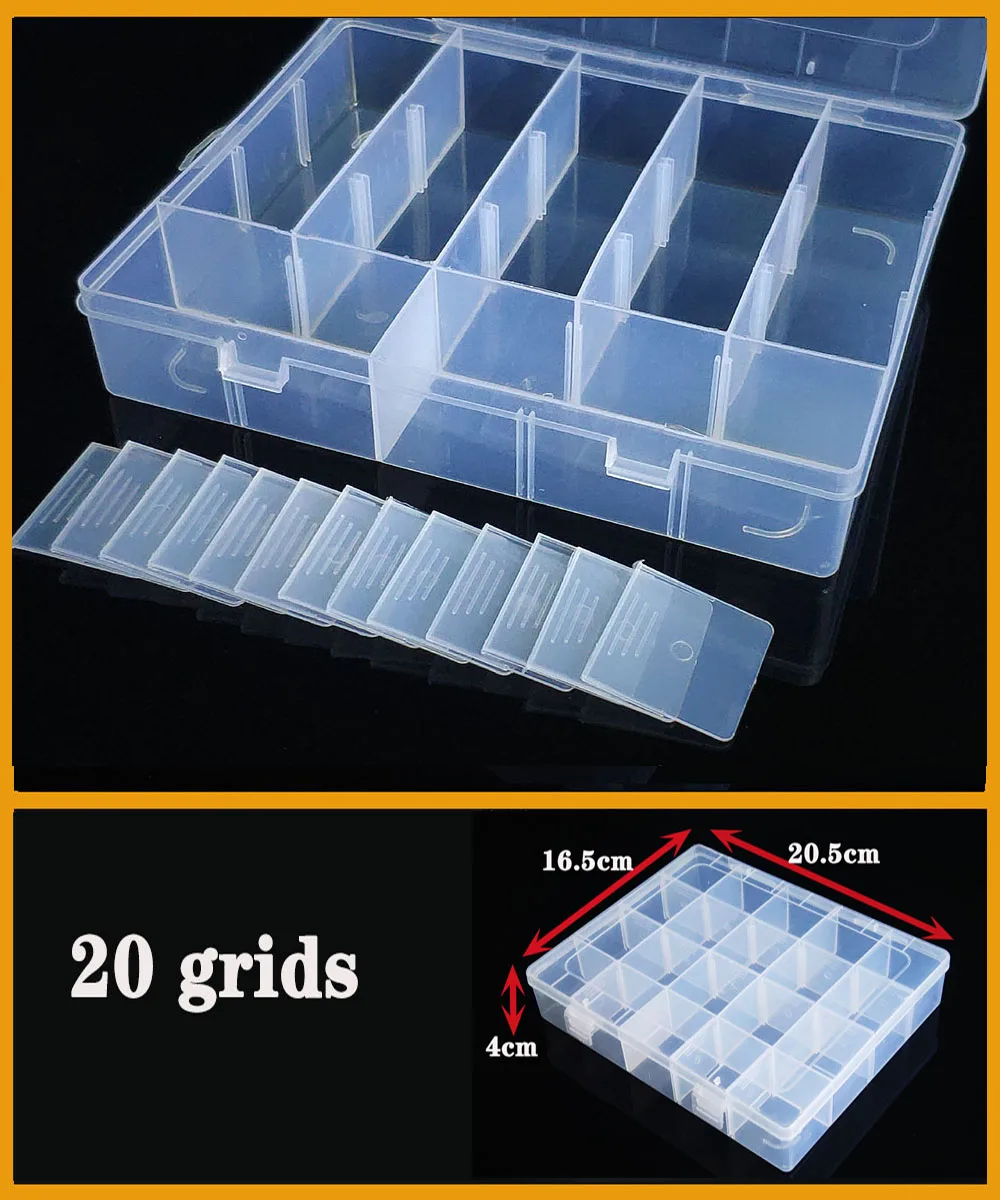 Transparente Kunststoffbox mit Schraubfach, Schmuck- und Ohrring-Vitrine, Behälter, durchsichtiger Terminal-Organizer, Werkzeug-Aufbewahrungsboxen – Detail 7