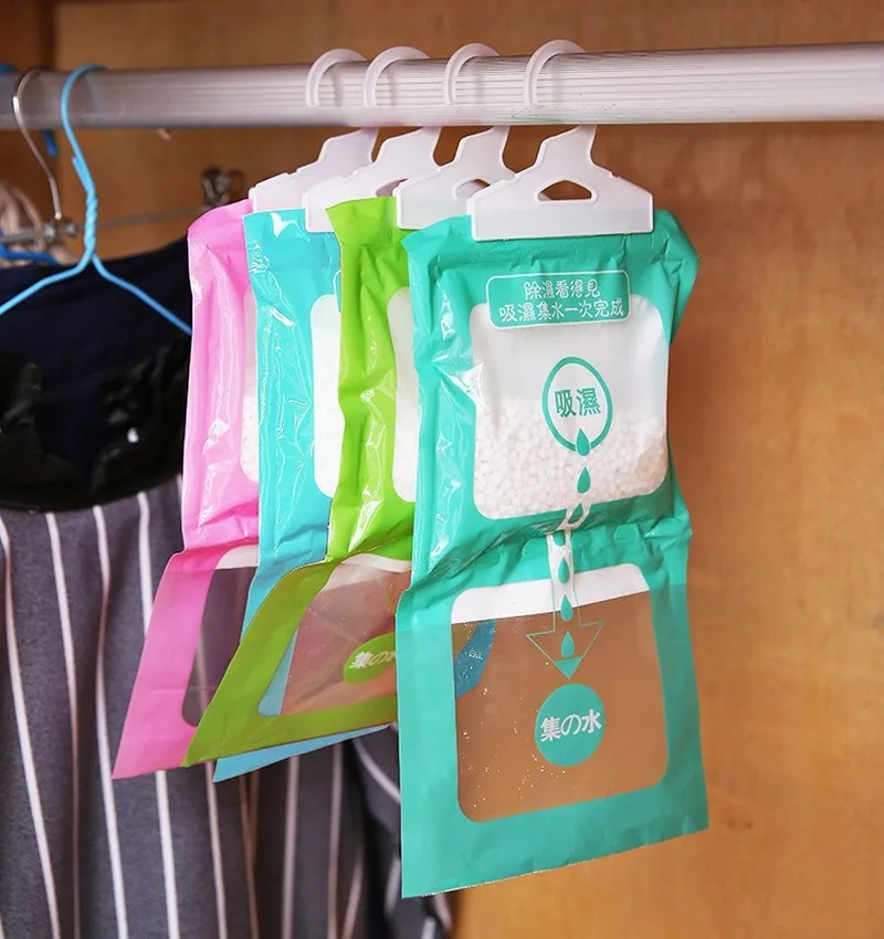 

Anti-Mold Desiccant Bag Hanging Wardrobe Hanging Moisture Bag Kitchen Wardrobe Drying Agent Hygroscopic Dehumidifier Bags