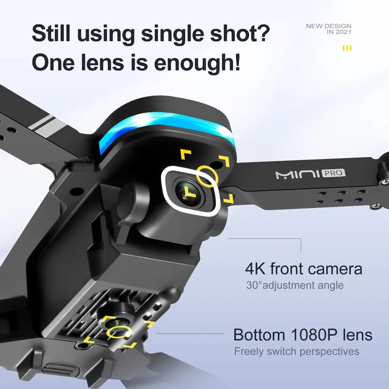 

Smart Hover Портативный WIFI FPV RC Дрон 4K Двойная камера Датчик гравитации Один ключ Возврат жестов Фото/Видео Складной RC Квадрокоптер