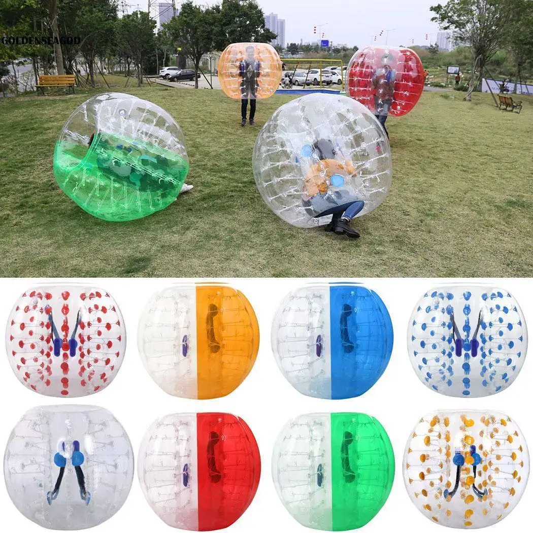 จัดส่งฟรีกันชนลูกฟุตบอล 1.5 m/5ft Body Zorb Ball กันชนฟุตบอล Inflatable Body Zorb Ball สําหรับผู้ใหญ่