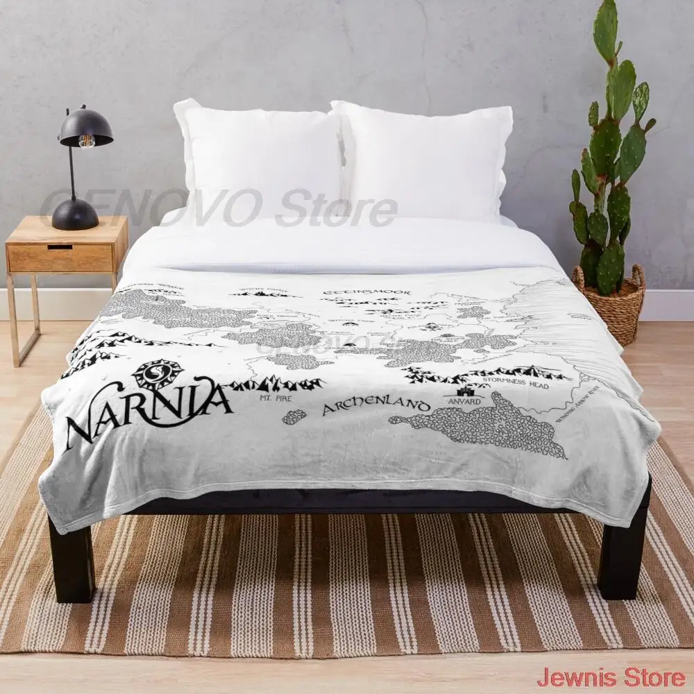 

Karte von Narnia Weiß Decke Fleece Plüsch Decken auf dem Bett/Sofa Schlafen Abdeckung Bettwäsche Wirft Bettlaken für Kinder Erwa