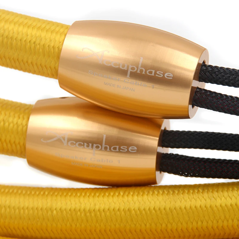 Hifi Accuphase 40th audio speaker cable hifi loudspeaker cable with 24k Gold plated banana plug