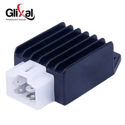 Glixal 12V 4 Pin Voltage Regulator Rectifier 150cc 125cc 50cc GY6 139QMB 152QMI 157QMJ Scooter ATV Moped