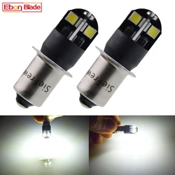 2Pcs 6V P13.5S PR2 HA CONDOTTO LA Luce Della Lampadina di Bianco 6000K 8SMD Per La Torcia Elettrica di Ricambio Lampadina Della Torcia Lampada Da Lavoro 420Lumen 1.56W Senza Polarità