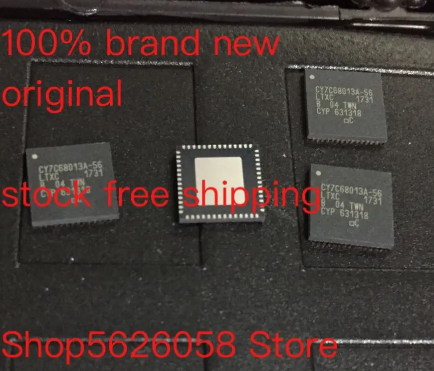 5PCS/LOT CY7C68013A-56 CY7C68013A-56LTXC CY7C68013A QFN 100% new original freeshipping stock