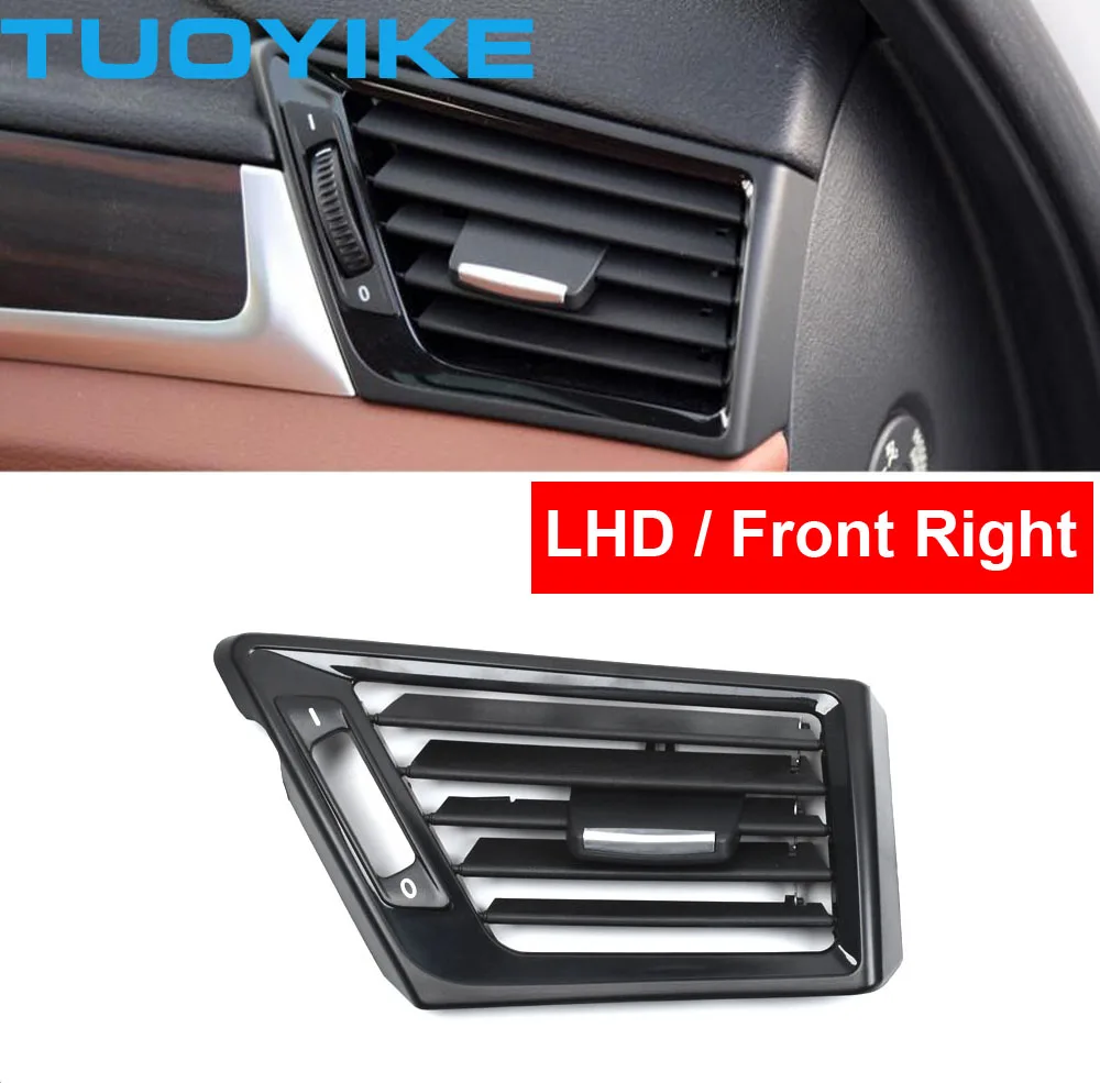 LHD Car AC Air Conditioner Vent Grille Middle Center Central Outlet Panel Cover Trim Replacement Part BMW X1 E84 2010-2016 Black