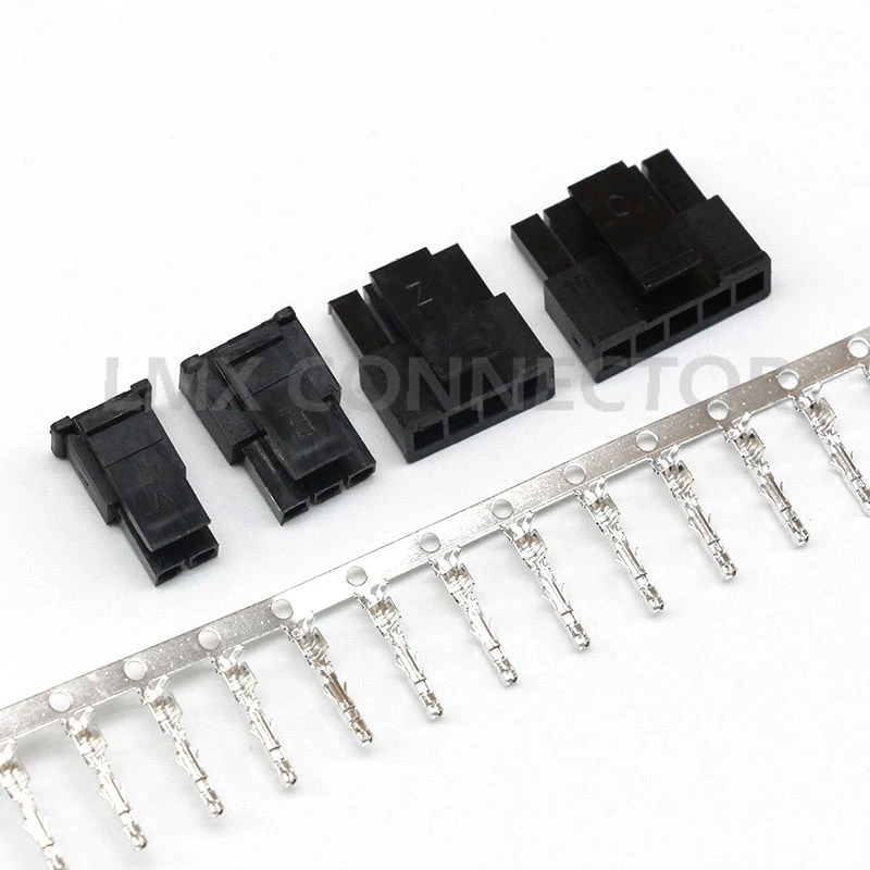 10sets Micro-Fit 3.0 mm 43645 Single Row Receptacle Housing + Plug Housing Panel Mount Ear + Male Female Terminal 2P3P4P5P6P