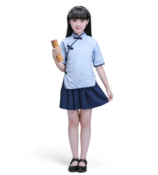 الأطفال الملابس الصينية HanFu الفتيان الكونغ فو الووشو الفتيات الصينية شيونغسام السنة الجديدة اللباس الزي المدرسي رياض الاطفال مجموعة