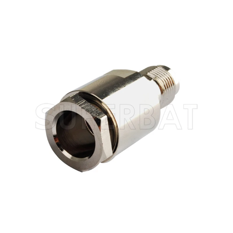 Superbat 2pcs TNC Female Straight Clamp RF Coaxial Connector for Cable LMR400 RG8 RG214