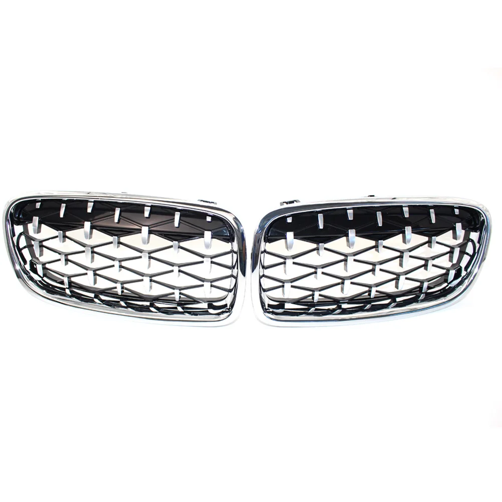 Chrome Diamond Meteor Style Grill Front Mesh Grille For BMW 3 Series F30 F31 320i 328i 330i 335i 2013 2014 2015 2016 2017 2018