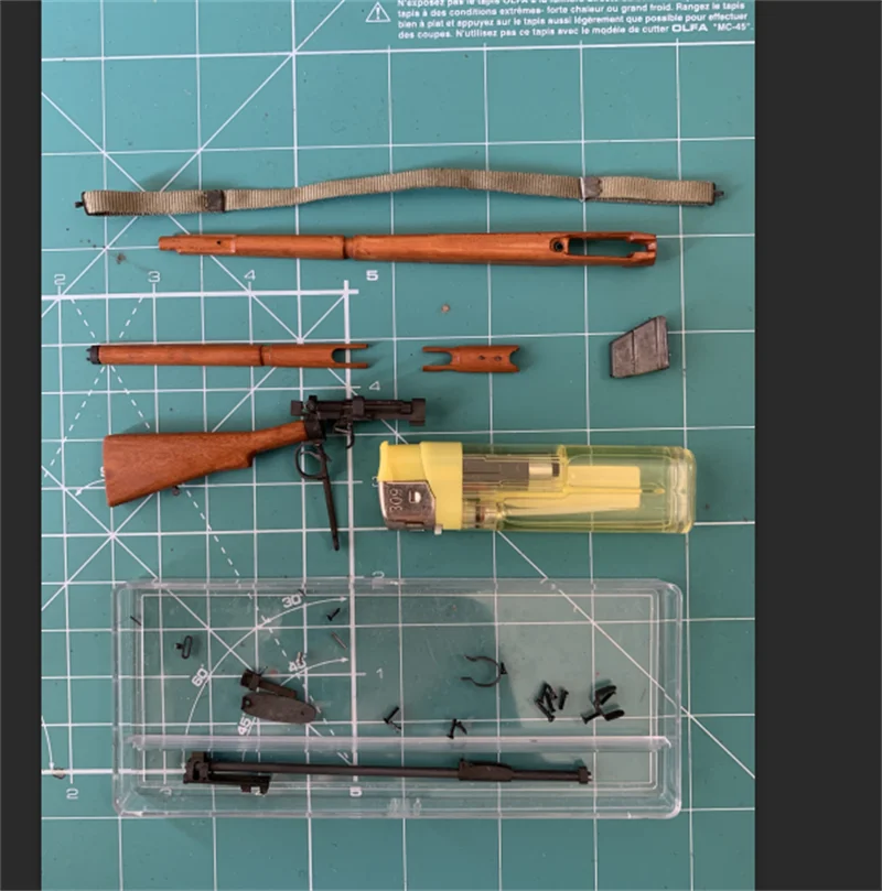 

1/6 WWII Series The British Mini Weapon Model Lee Enfield Not Real Metal Wood Material Model For Fans Collect 12"