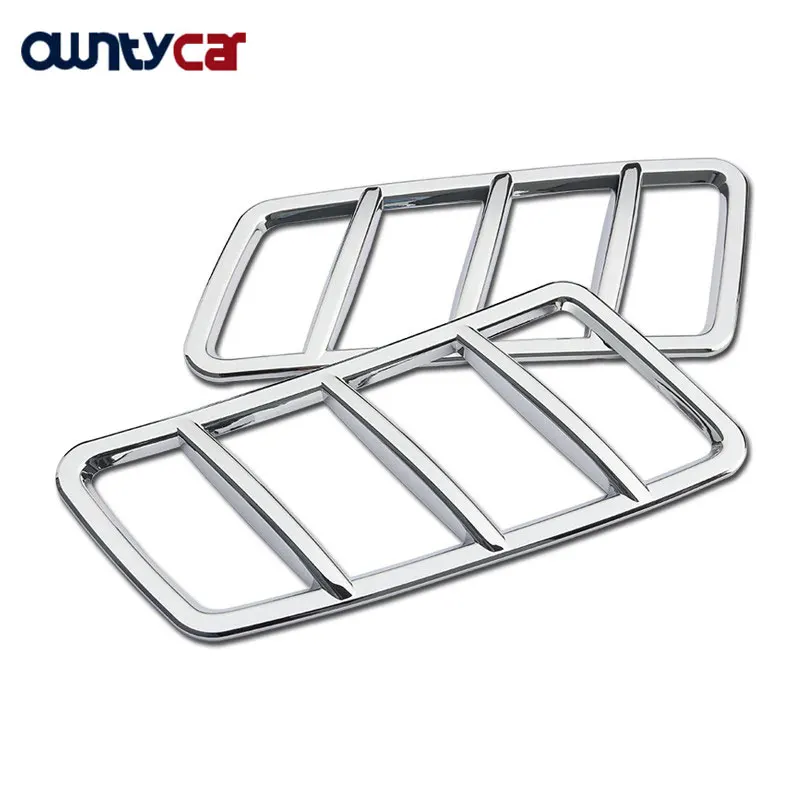 Car Front Hood Air Vent Outlet Sticker Trim ABS Chrome Cover For Mercedes Benz ML GL GLE W166 Coupe C29 Car Accessories