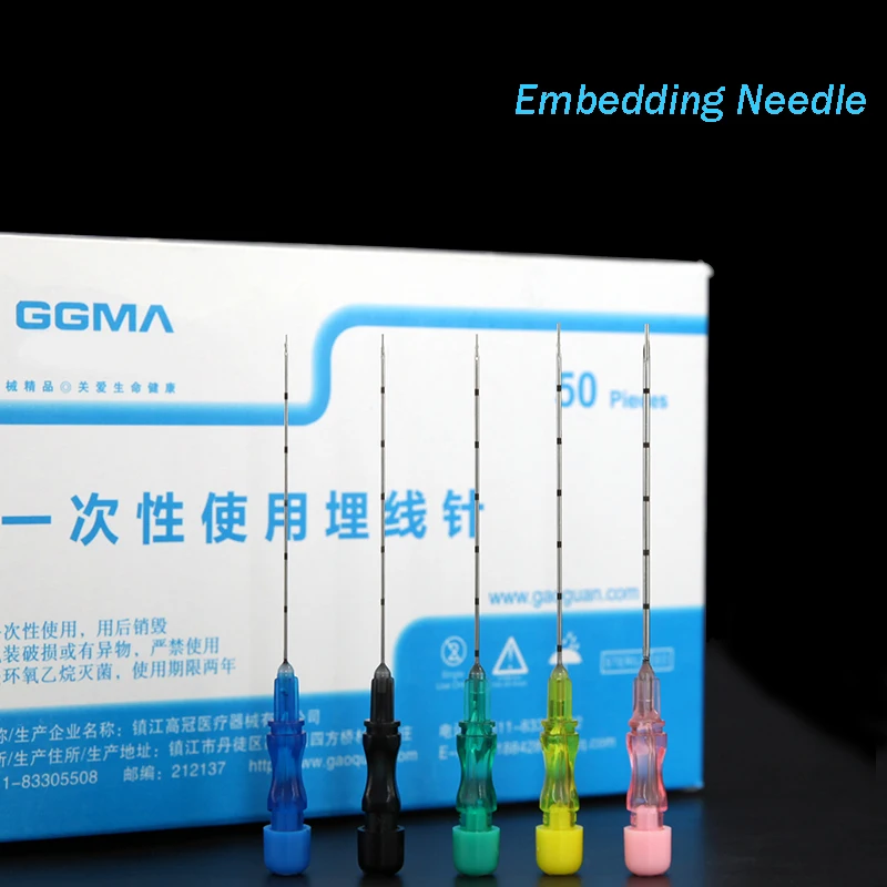 

Disposable embedding needles sterile package Acupuncture Points needles Collagen Wire Chinese medicine Beauty