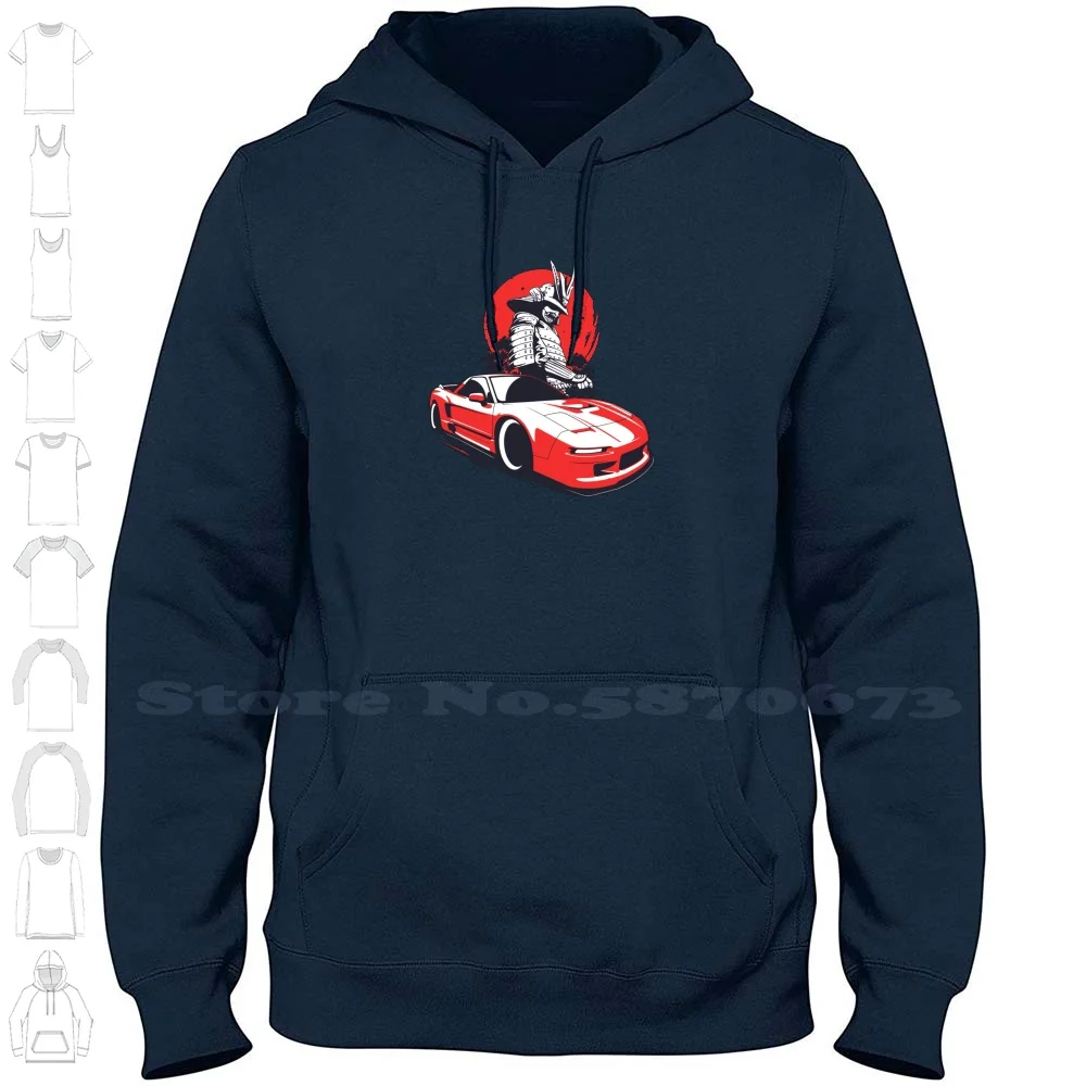 Red Nsx Samurai Warrior Streetwear Sport Hoodie Sweatshirt Japan Culture Samurai Warrior Sword Red Sun Jdm Japanese Nsx Legend