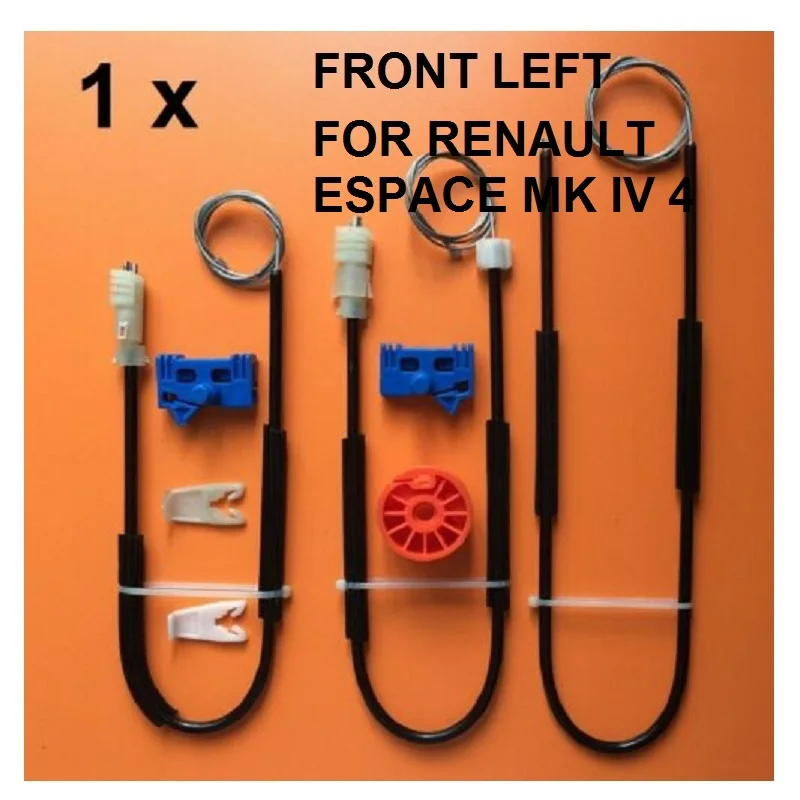 

FOR RENAULT ESPACE MK IV 4 WINDOW REGULATOR REPAIR KIT FRONT-LEFT/RIGHT 2002-2006