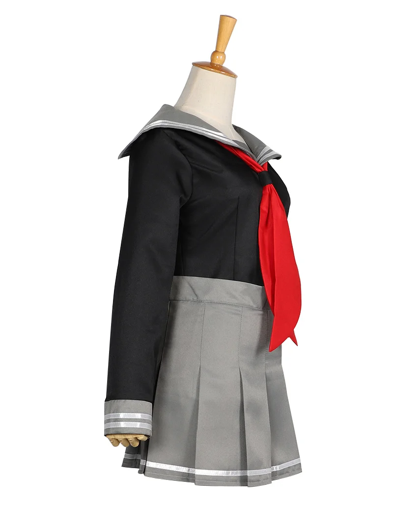 Anime Cos Danganronpa: Trigger Happy Havoc Peko Pekoyama Cosplay Costumes Sets Suit Lolita Student Girls Dress