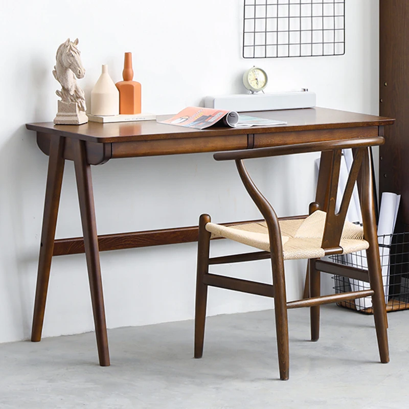 Simple Modern Solid Wood Desk Nordic Notebook Furniture Office Table and Chair Japanese Home Study Writing Desk Office Table