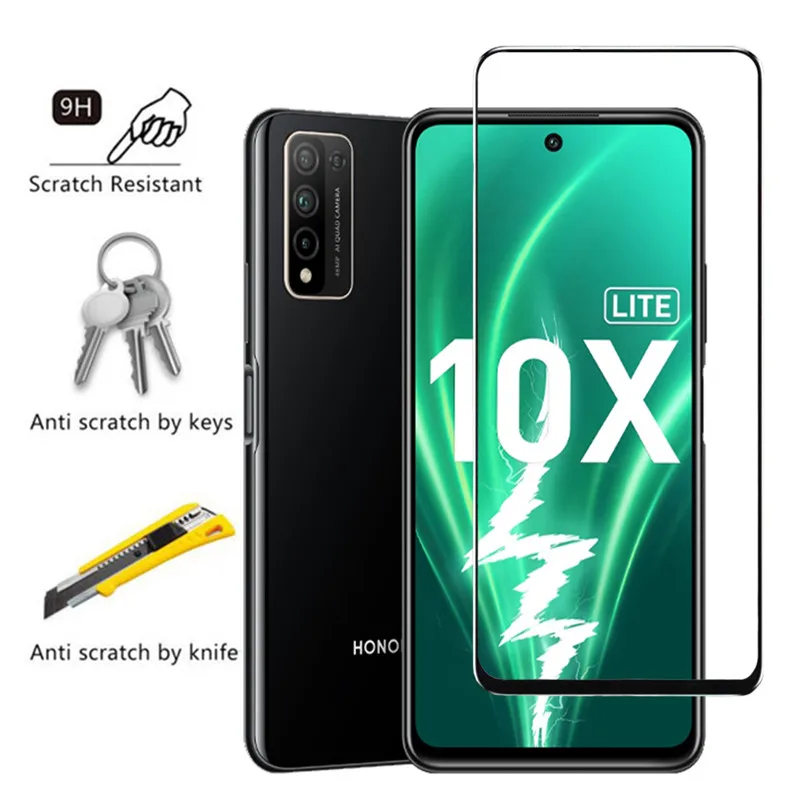 Camera Protective Film+Glass For Honor 10X Lite Screen Protectors 9D Tempered Glass Honor10 X 20 Pro Light Honor10X Lite Glass