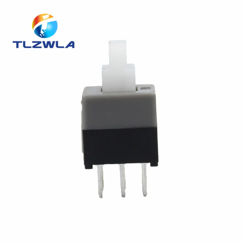 100PCS Mini Push button switch 6Pin Push Tactile Power Micro Switch Self lock On/Off button Latching switch 8.5X8.5mm 8.5*8.5mm