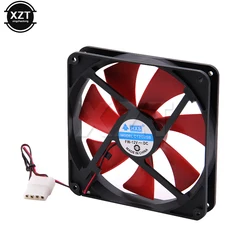 12V 4 Pin 140mm DC cichy wentylator chłodzący CPU wysoki przepływ powietrza 2300RPM regulowana prędkość chłodnica komputerowa cicha dla PC podwozia promieniująca