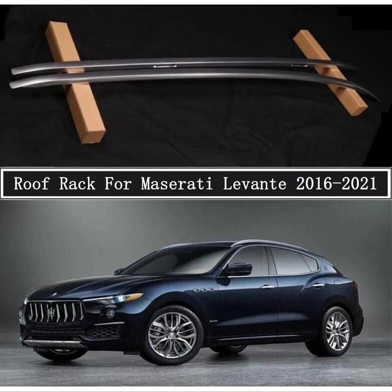 Roof Rack For Maserati Levante 2016-2022 High Quality Aluminum Alloy Rails Bar Luggage Carrier Bars top bar Racks Rail Boxes