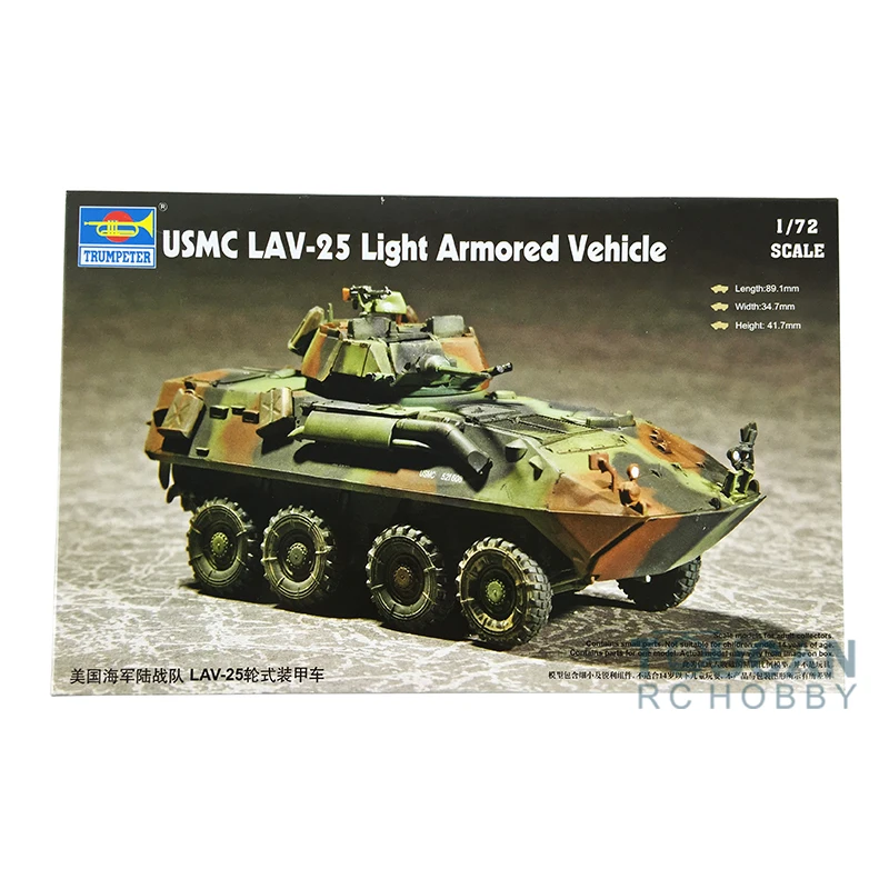 

Trumpeter 07268 1/72 Scale Panzer USMC LAV-25 Light Armored Vehicle Model TH05784-SMT6