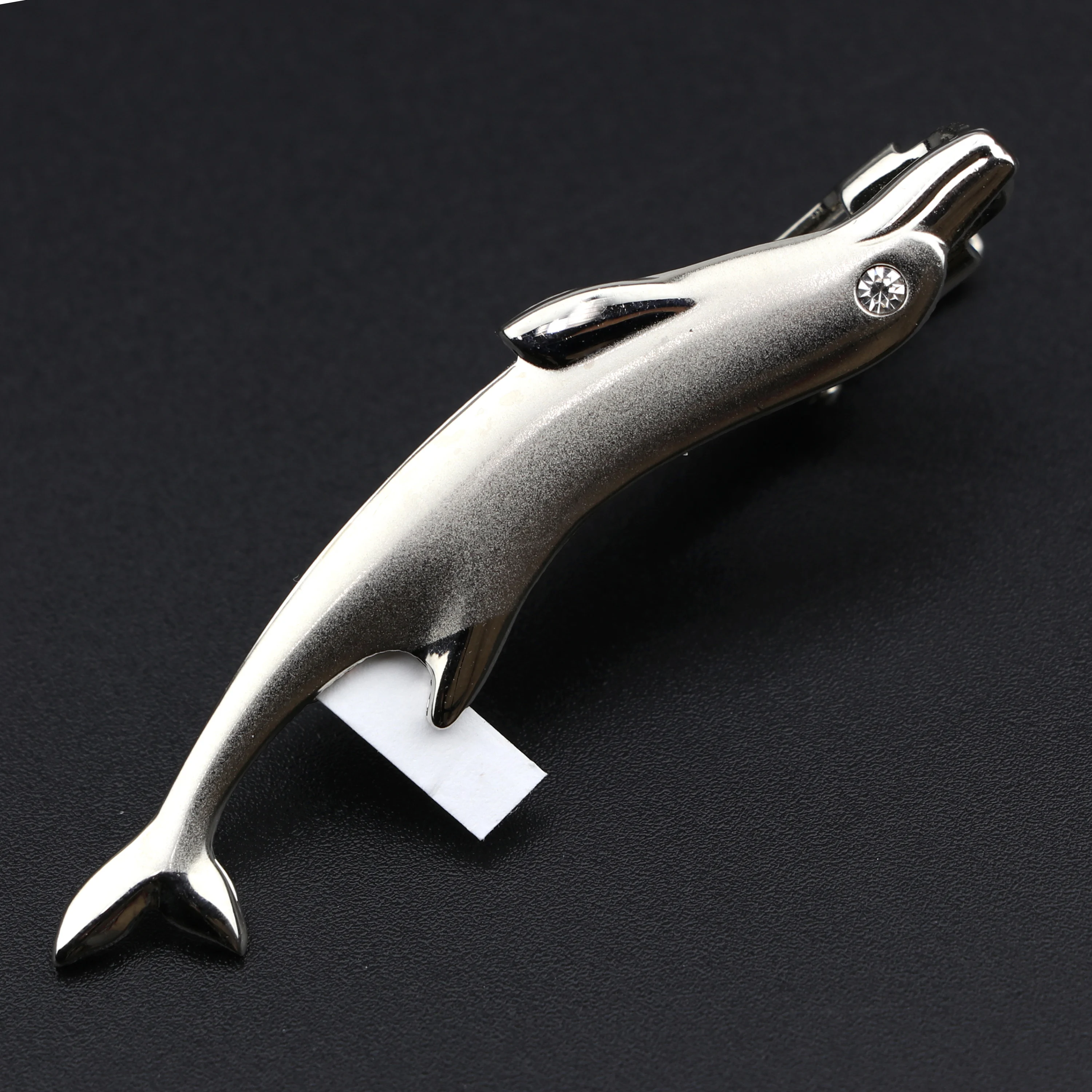 Quality Men\'s Classic Tie Clip Glasses Fish Airplane Fork Spoon Shape Metal Chrome Stainless Pin Clasp For Business Corbata Gift