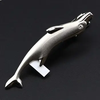 Kvalitní pánská klasická kravatová spona, brýle, ryba, letadlo, vidlička, lžíce, tvar kovu, chrom, nerezová spona, obchodní corbata dárek 10 nejlepší prodej spona na kravatu s letadlem - №6