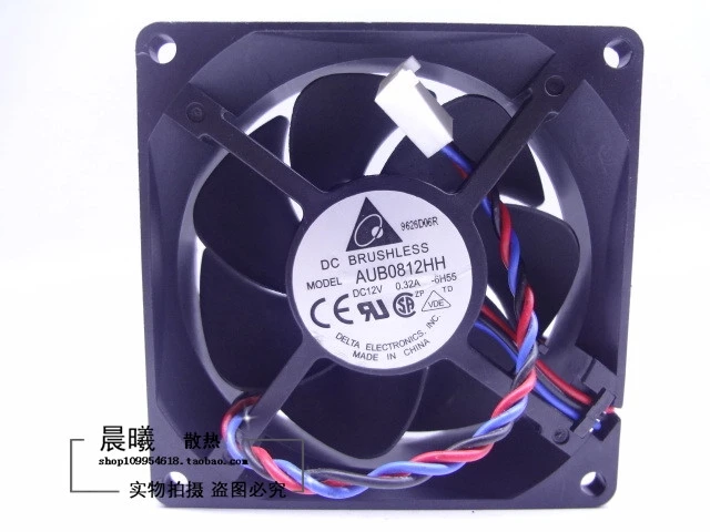 Free Shipping!Original AUB0812HH 8025 12V 0.32A  fan server inverter cooling fan