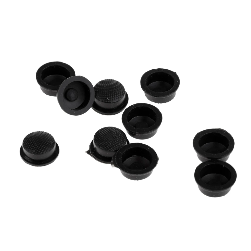 10pcs LED Flashlight On Off Switch Button 16mm Rubber Cover Cap for Torch