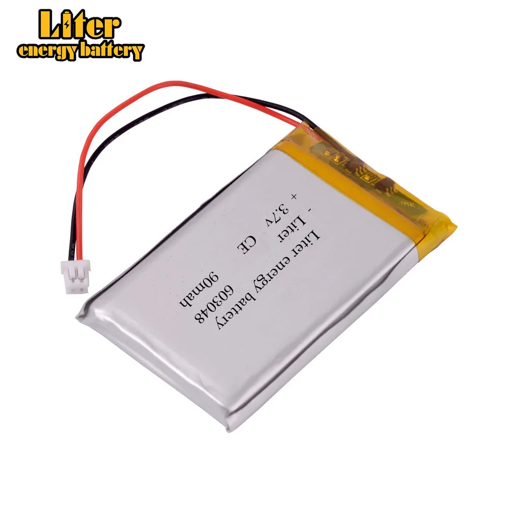 Akumulator litowo-polimerowy LiPo 1,25 mm 2 szt. 3,7 V 900 mAh 603048   zamiennik dla GBA SP