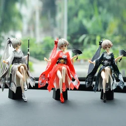 Juguetes de modelo de muñeca de belleza de Anime de PVC, decoración de coche, ACG de dibujos animados, consola central Interior de coche, adornos automáticos, accesorios de coche, regalo
