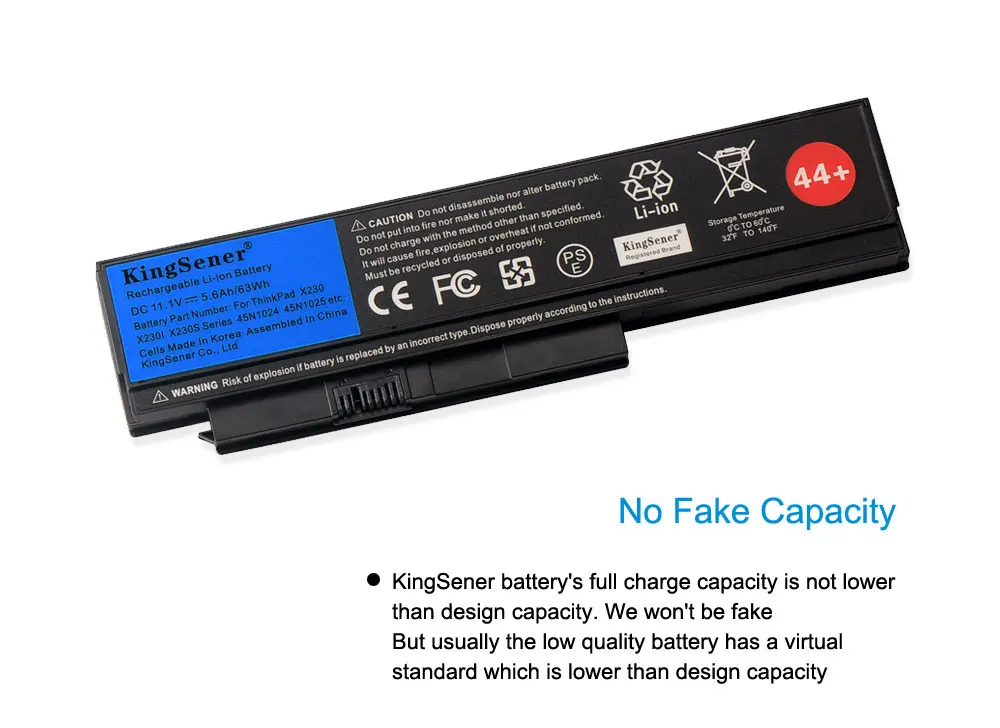 KingSener Laptop Battery For Lenovo Thinkpad X230 X230I X230S 45N1024 45N1022 45N1023 45N1029 45N1033 5.6Ah/63WH 44+