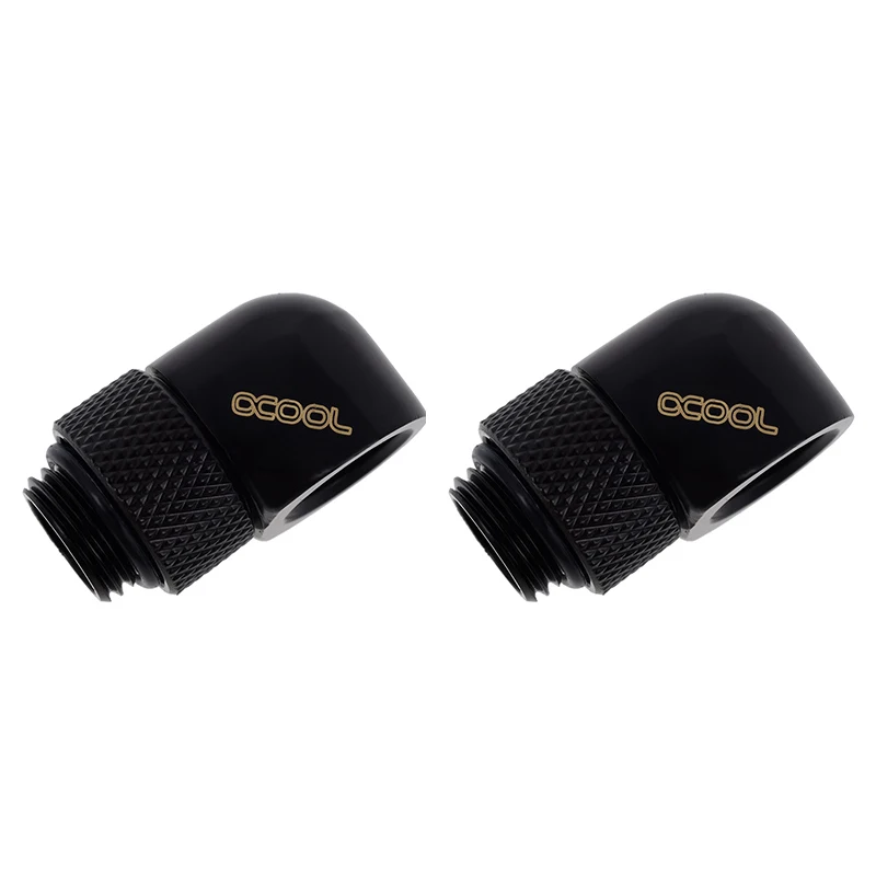2 stks Alphacool Originele HF L-Connectoren 90 Graden 360 Roterende Elleboog Fittings voor Computer Waterkoeling Loop bouwen