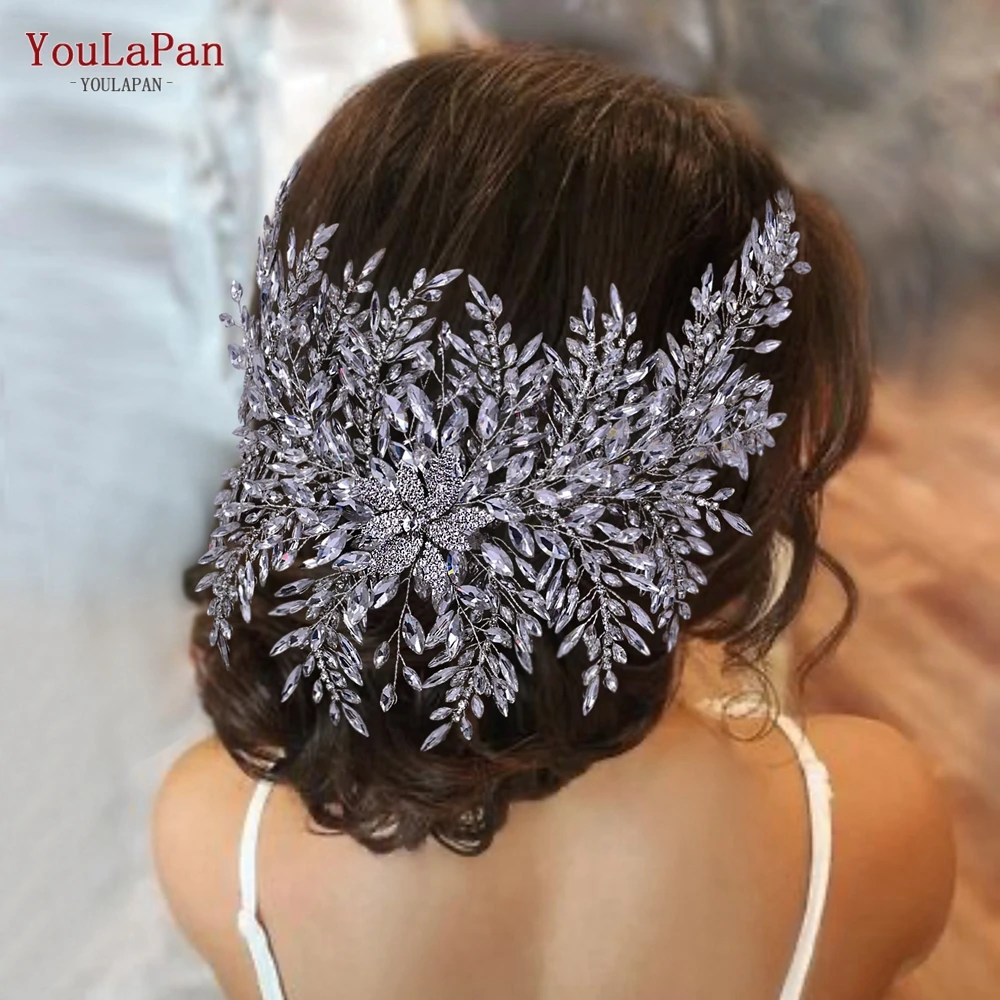 YouLaPan HP420 Luxury Bride Tiara Headband Rhinestone Wedding Accessories Woman Headpieces Handmade Banquet Jewelry Headdresses