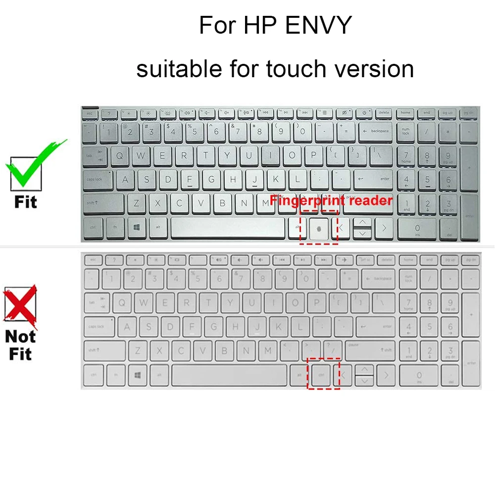 Clear TPU Keyboard Covers for HP ENVY 15t 17t 17 CG 2020 Laptops 17-CG000 17M-CG0013DX film skin protector anti dust new