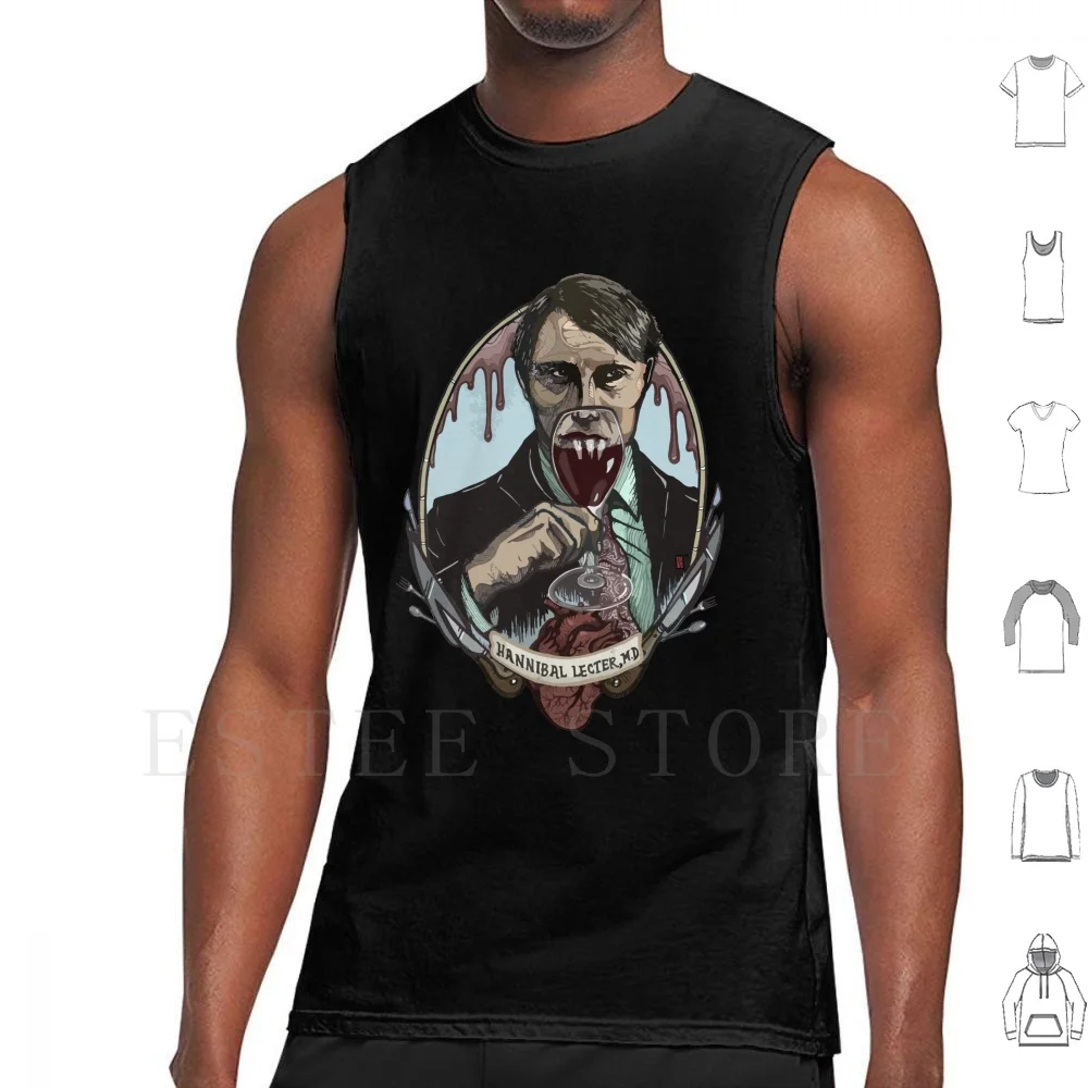 Bon Appétit Tank Tops Vest Sleeveless Hannibal Hannibal Lecter Eat The Rude Dr Hannibal Lecter Red Dragon Silence Of The