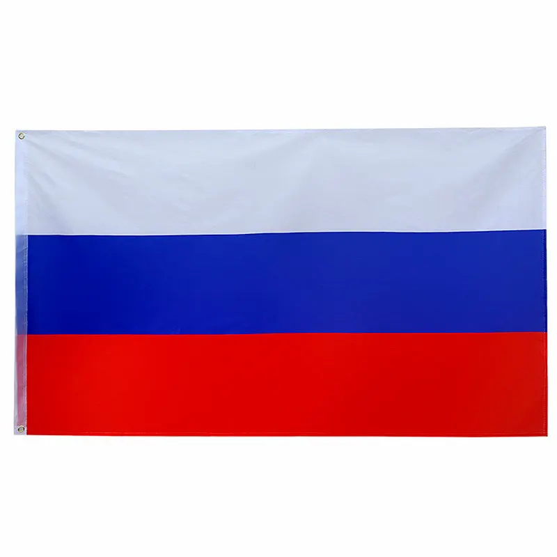 White blue red Russian Federation Flag 90x150cm Hanging big rus ru russia National flags No Fade Polyeste for Festival Banner