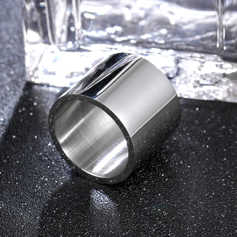 4mm 6mm 8mm Wide Stainless Steel Rings High Polished 2020 New Fashion Classic And Generous For Men\'s And Women\'s Ring Jewelry Gi