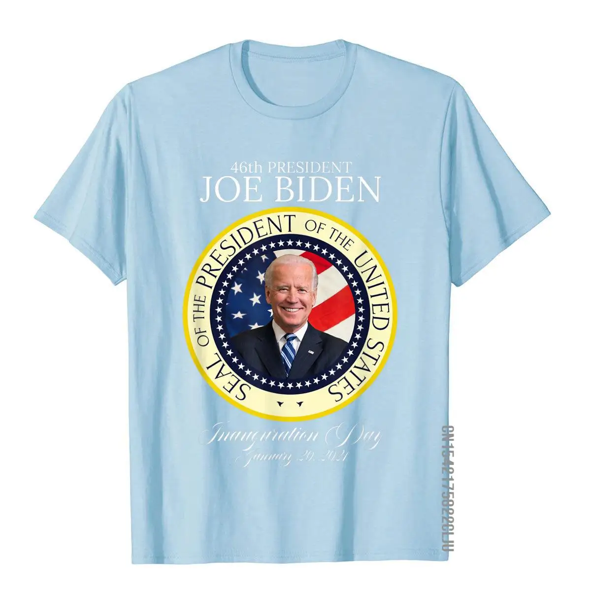 46th President Joe Biden Inauguration Day Commemorative Seal T-Shirt Brand Moto Biker T Shirts Cotton T Shirt For Men 3D Style