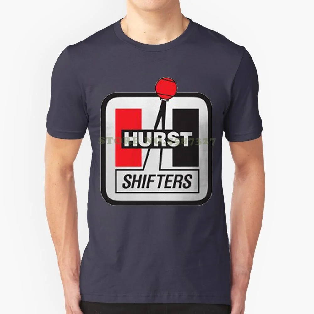 T Shirt Fashiont Shirt New Hurst Shifters Racer Car Logo Men's White T Shirt Size S-3xl